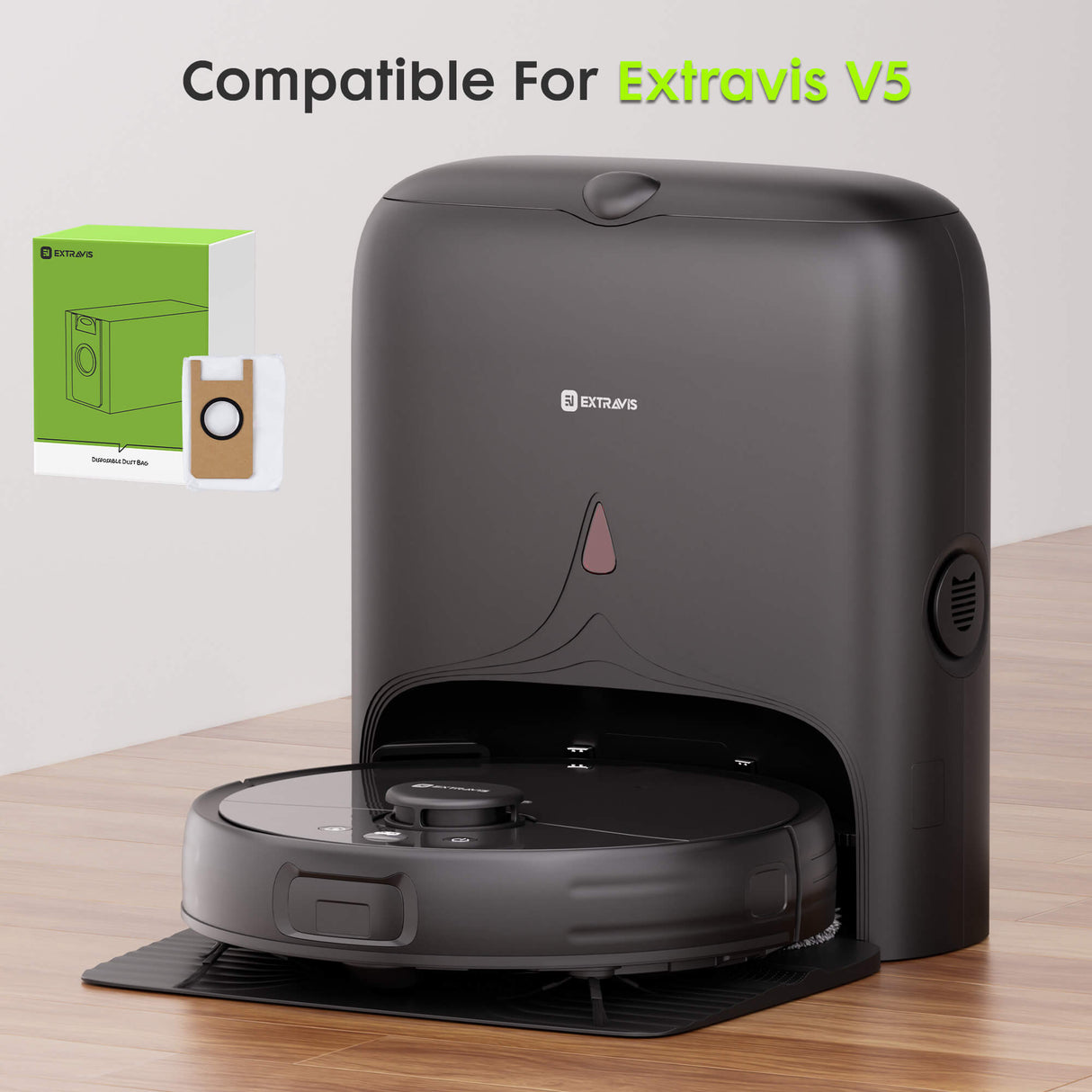 6-Pack Dust Bags Replacement for Extravis V5 Robot Vacuum