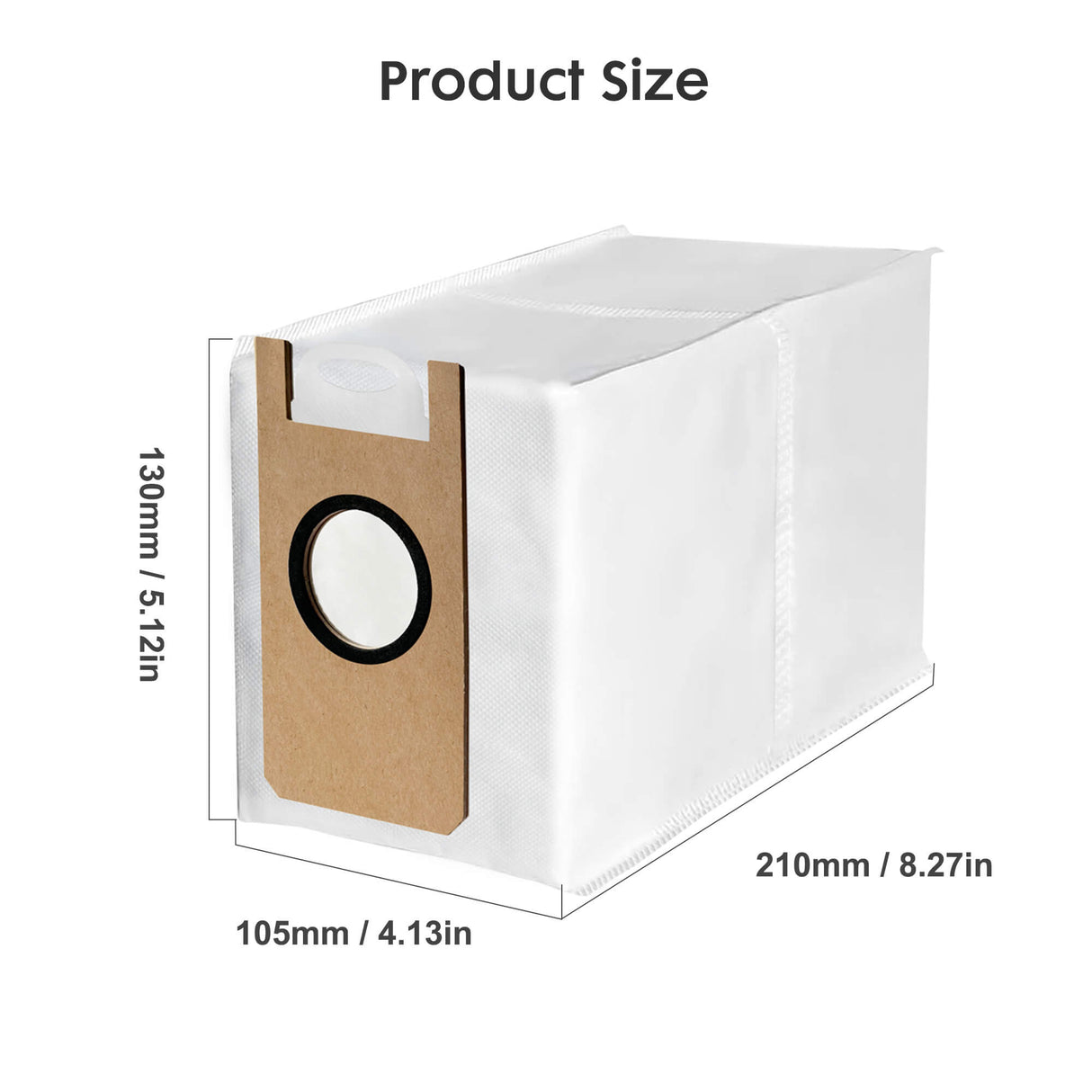 6-Pack Dust Bags Replacement for Extravis V5 Robot Vacuum