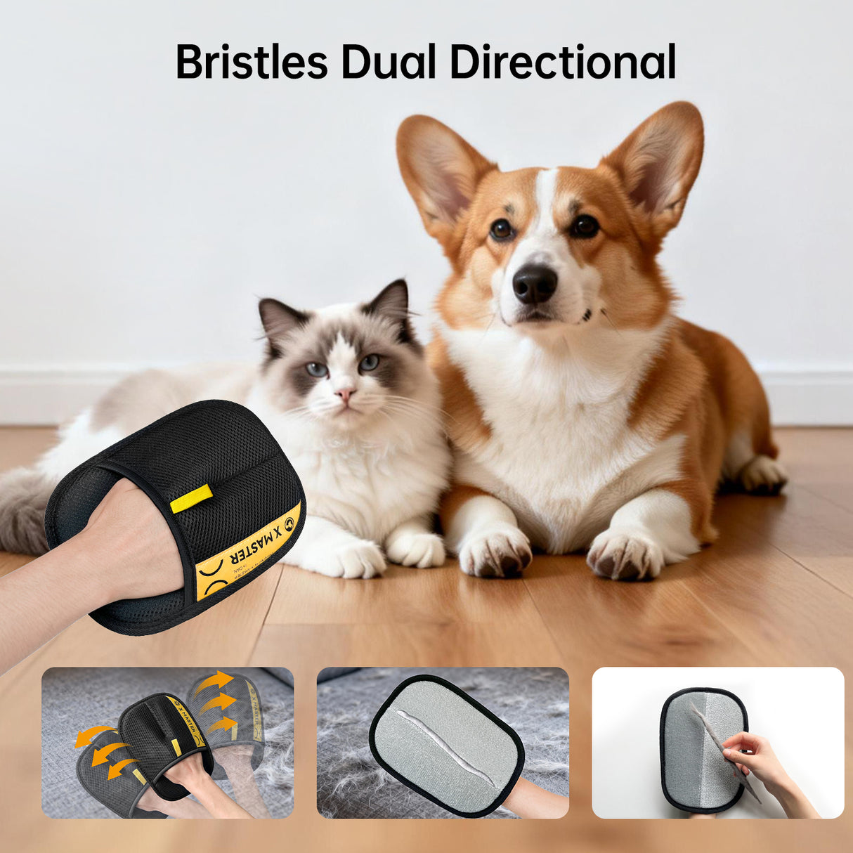 Pet Hair Removal Glove For Cats Dogs